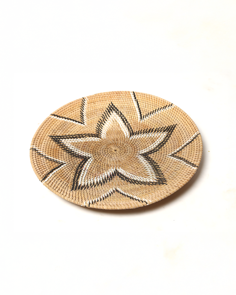 Handwoven Rattan Wall Plate for Modern Homes