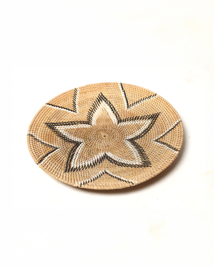 Handwoven Rattan Wall Plate for Modern Homes