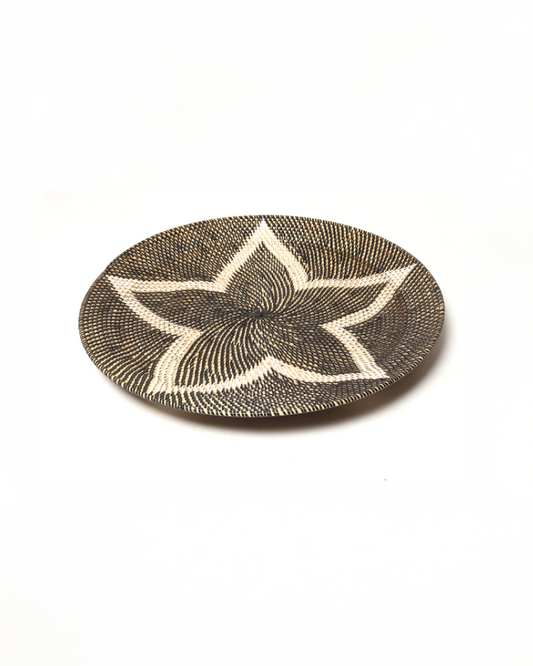 Boho Style Rattan Wall Plate for Gallery Arrangement