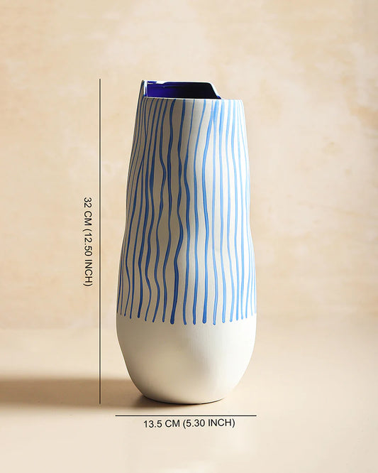 Matte White Ceramic Vase for Calm Interior Vibes