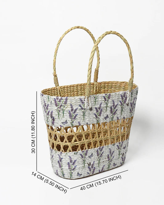 Handgewebter Korb aus Seegras - Jali