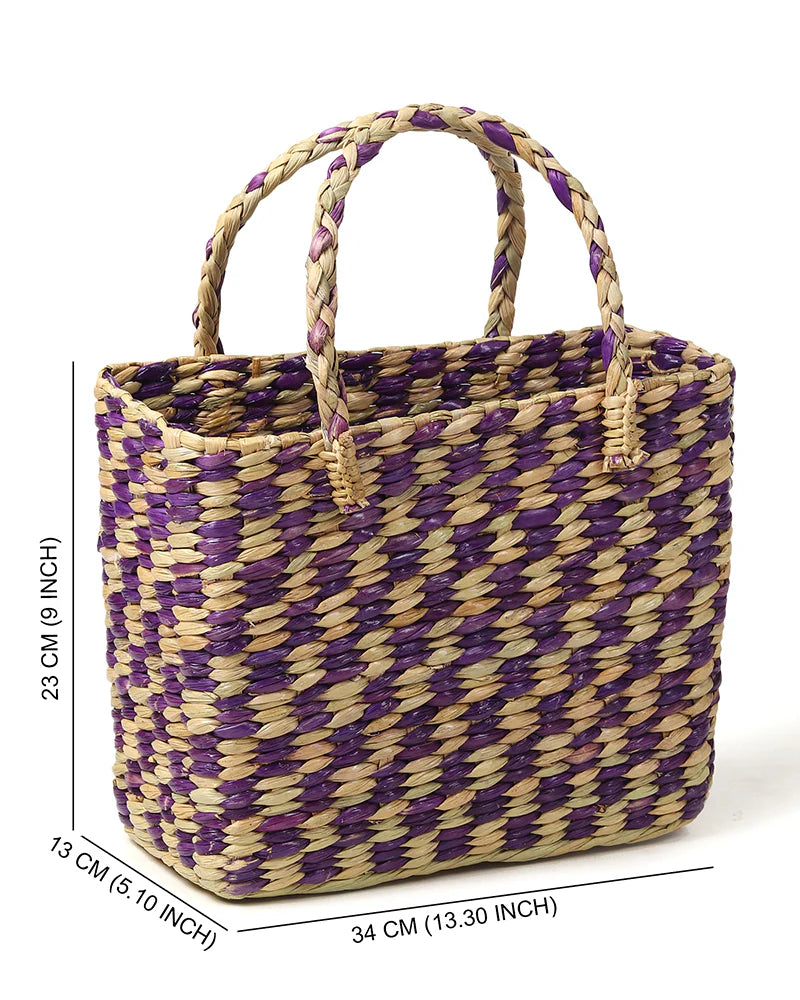 Handmade Boho Seagrass Handbag & Shopping Tote