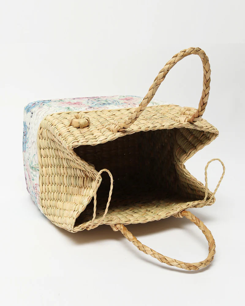 Seagrass Food Basket for Outdoor Dining, Picnic, and Casual Meal Carry