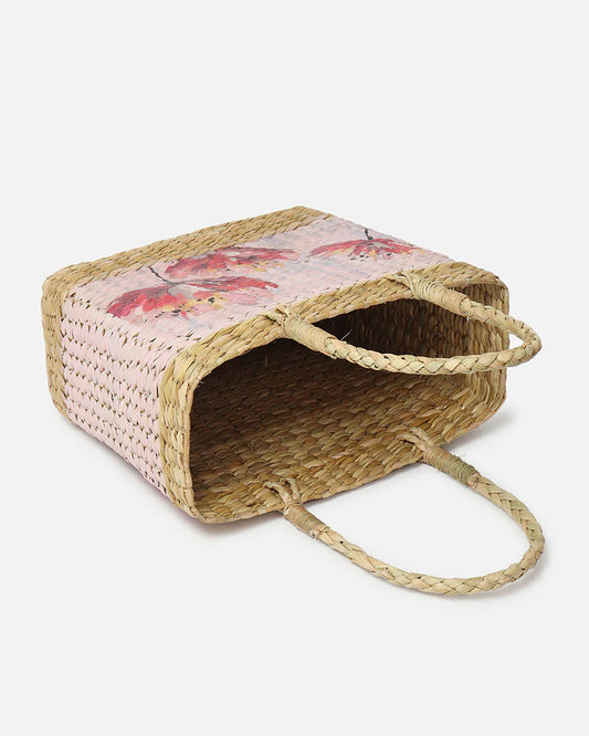 Handwoven Seagrass Shopping Tote Bag