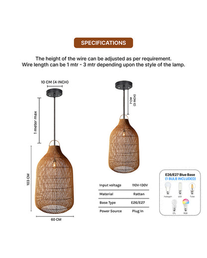 Warm Glow Hanging Lamp for Living Room and Relaxing Corners