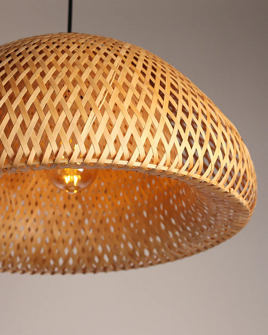 Natural Bamboo Pendant Lamp for Bedroom and Living Room