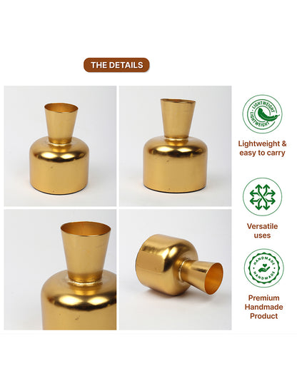 Premium Metal Vase for Flower Arrangements and Stylish Home Decoration