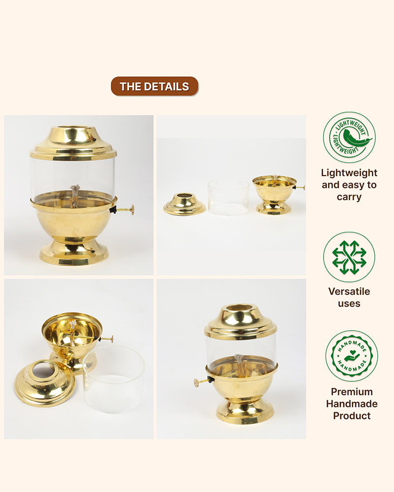 Traditional Akhand Diya for Pooja Room and Mandir Use 250ml