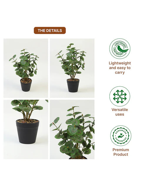 Natural-Looking Artificial Plant with Pot for Home Interior and Aesthetic Room Decor