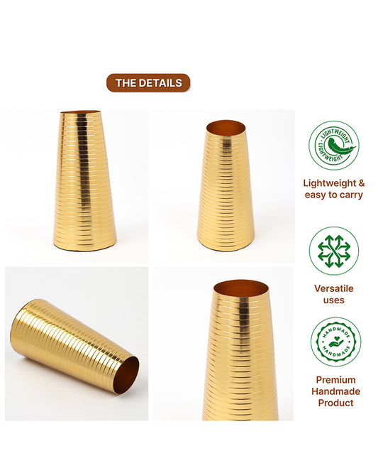 Durable Metal Flower Vase for Bedroom Balcony Office and Tabletop Display