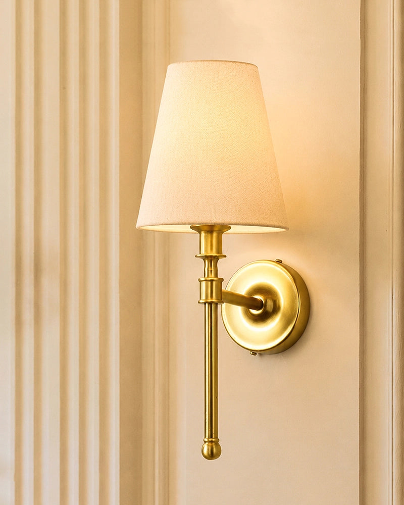 Decorative Wall Lamp with Fabric Shade