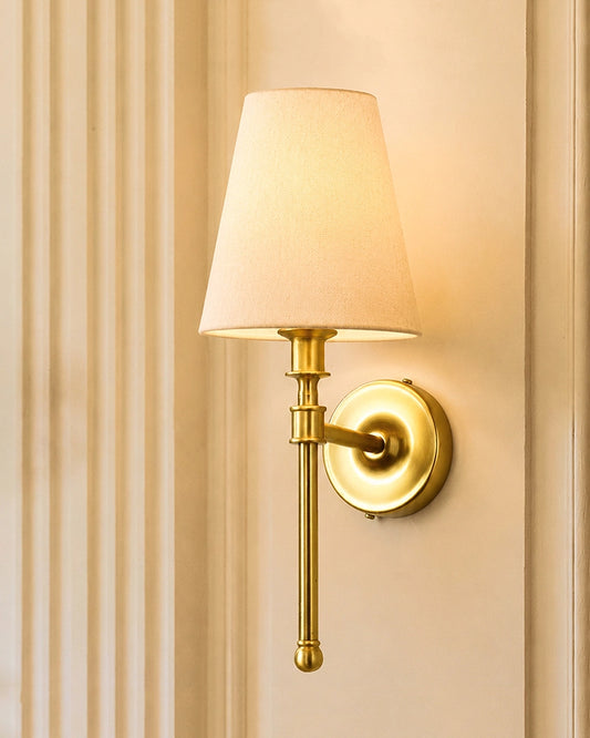 Decorative Wall Lamp with Fabric Shade