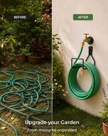 Heavy Duty Metal Wall Mounted Watering Hose Hanger
