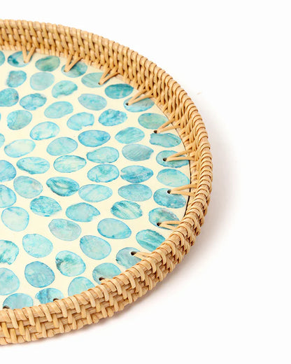 Rattan Decorative Serving Trays for Table and Home Use