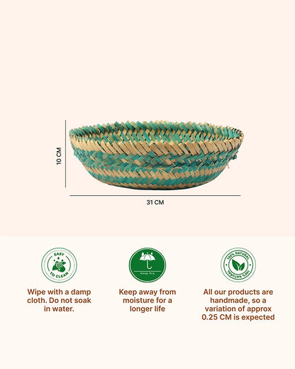 Lightweight Bamboo Storage Basket for Toys, Fruits, and Home Organization