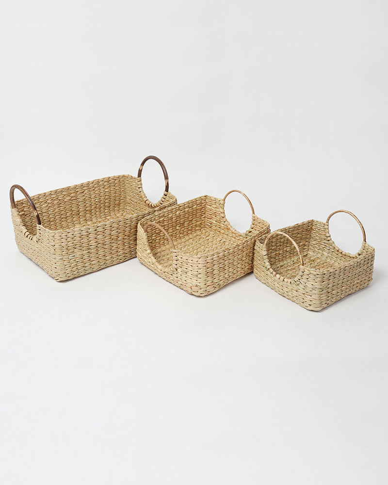 Cane Handle Fruit Hamper Basket