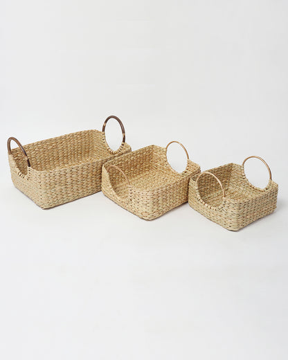Cane Handle Fruit Hamper Basket