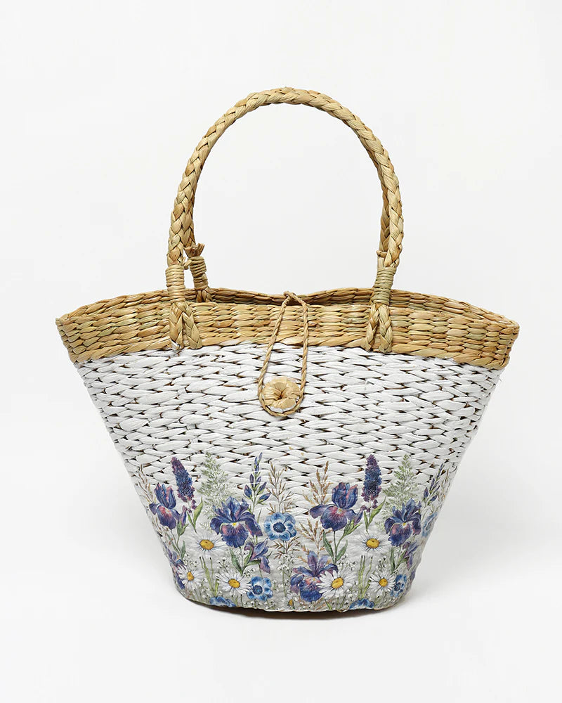 Handwoven Boat Shape Handbag & Shopping Basket