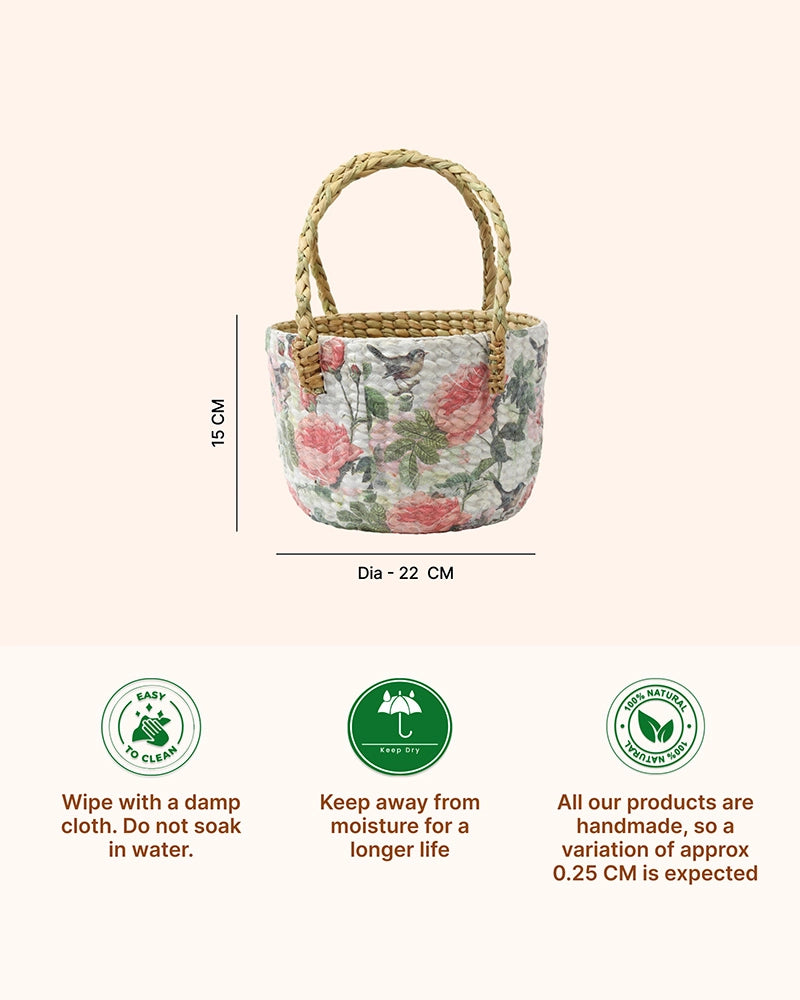 Seagrass Basket for Gift Hampers, Small Gift Bags, and Home Décor