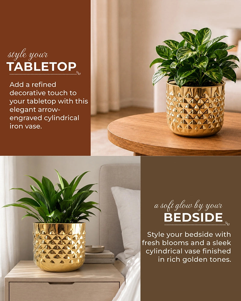 Pineapple Texture Plant Pot for Indoor Greenery & Home Décor