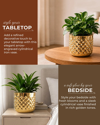 Pineapple Texture Plant Pot for Indoor Greenery & Home Décor