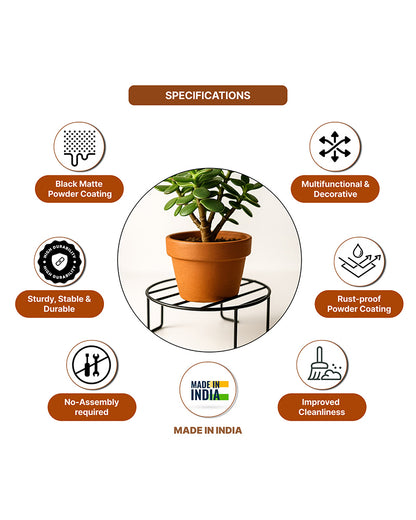 Plant Pot Stand | Metal Plant Holder Stand | Garden Pot Stands for Indoor and Outdoor Use