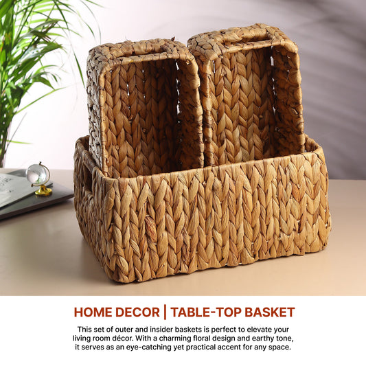 Basket For Storage | Shelf Basket For Clothes | Cupboard Organiser | Kitchen Storage Basket