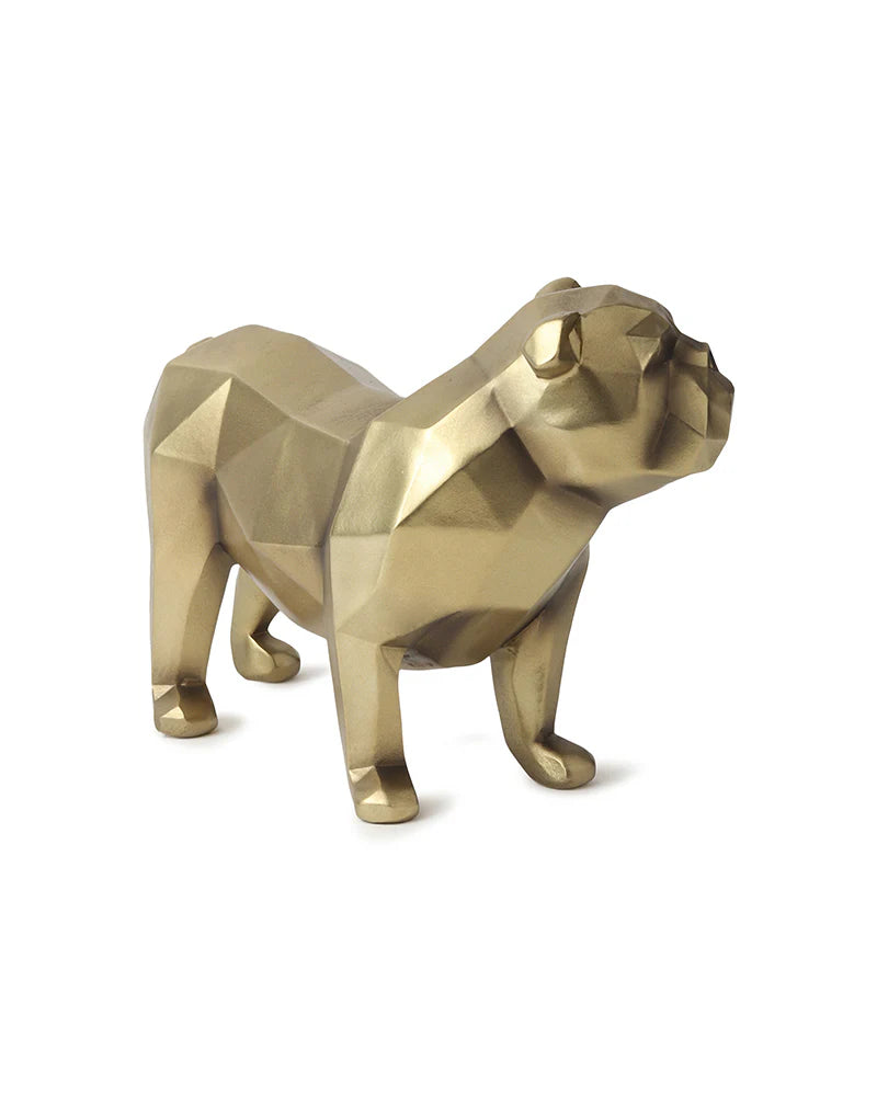Bulldog Figurine in Polypropylene for Tabletop Decor and Living Room
