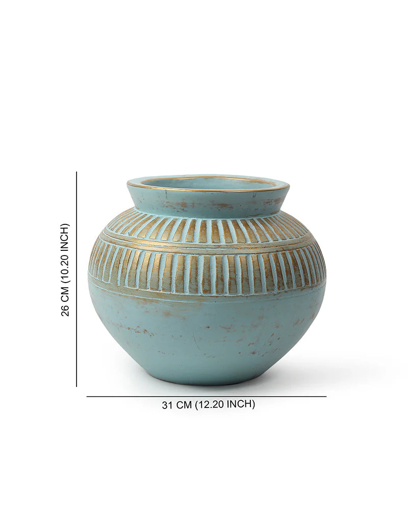 Textured Terracotta Flower Vase for Garden Vibes Indoors