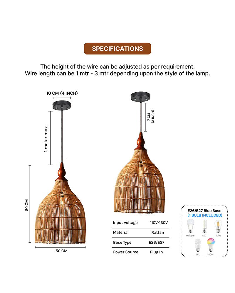 Modern Pendant Hanging Light for Living Room and Home Spaces