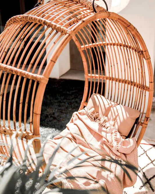 Natural Bamboo Swings for Relaxed Outdoor Seating