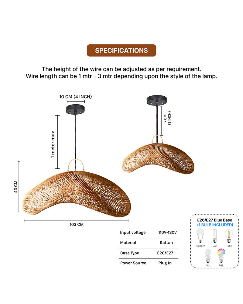 Soft Light Hanging Lamp for Home, Living Room and Hallway