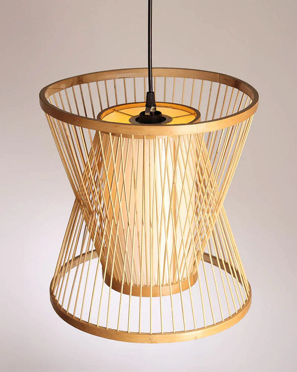 Natural Bamboo Ceiling Lamp for Dining Space and Home