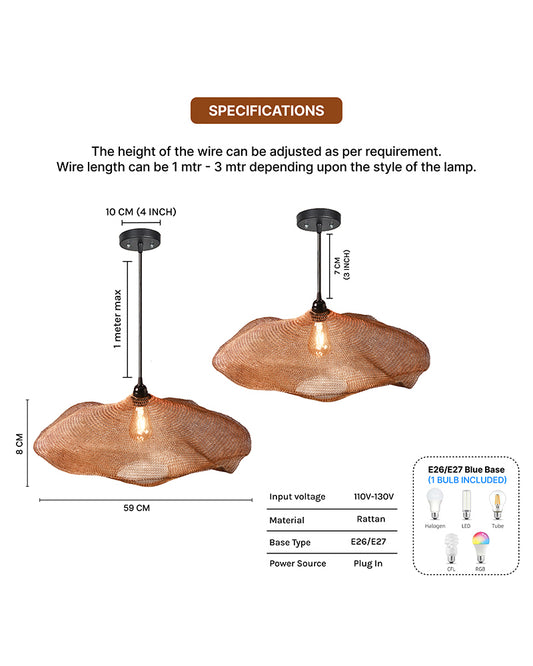 Hanging Light Lamp for Home, Living Room and Bedroom