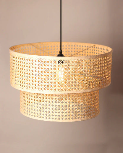 Natural Rattan Pendant Light for Living Room and Bedroom
