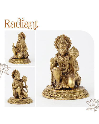 Premium Pure Brass Hanuman Ji Murti for Spiritual Decor and Rituals