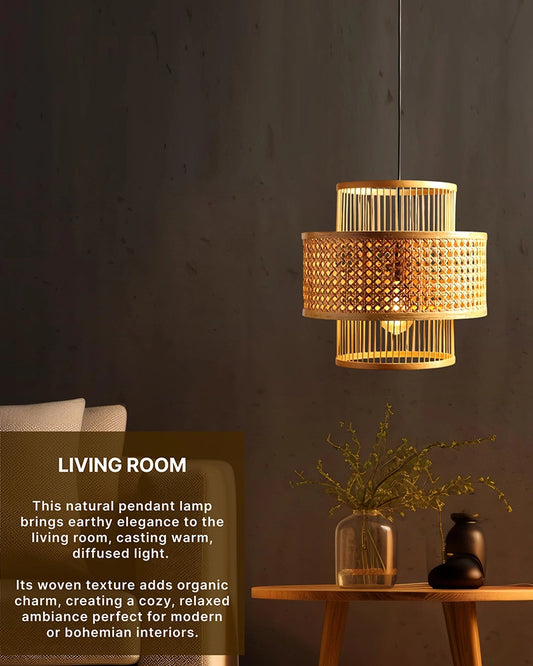 Artistic Rattan Pendant Light for Home Decor and Hall