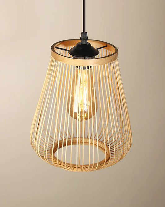 Handmade Bamboo Ceiling Lamp for Living Room and Hall