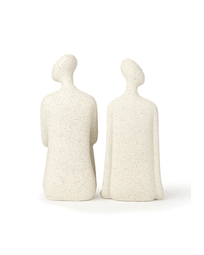 Human Bookend Figurine in Polypropylene for Living Room, Study, and Office