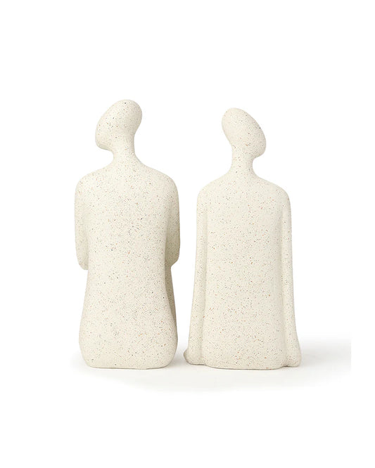 Human Bookend Figurine in Polypropylene for Living Room, Study, and Office