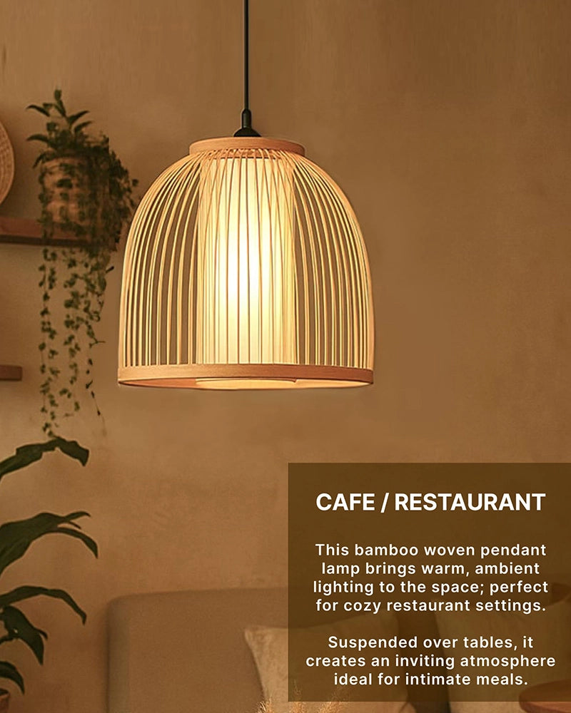 Stylish Bamboo Ceiling Lamp for Bedroom and Living Room