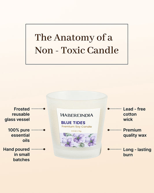 Set of 4 Scented Aroma Candles in Glass | Decorative Fragrance Candle Set | 45gm, 8hr Burn Each