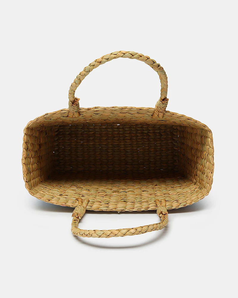 Handcrafted Seagrass Basket Tote for Daily Use