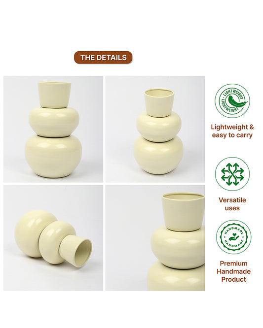 Elegant Metal Vase for Modern Minimalist and Luxury Home Interiors