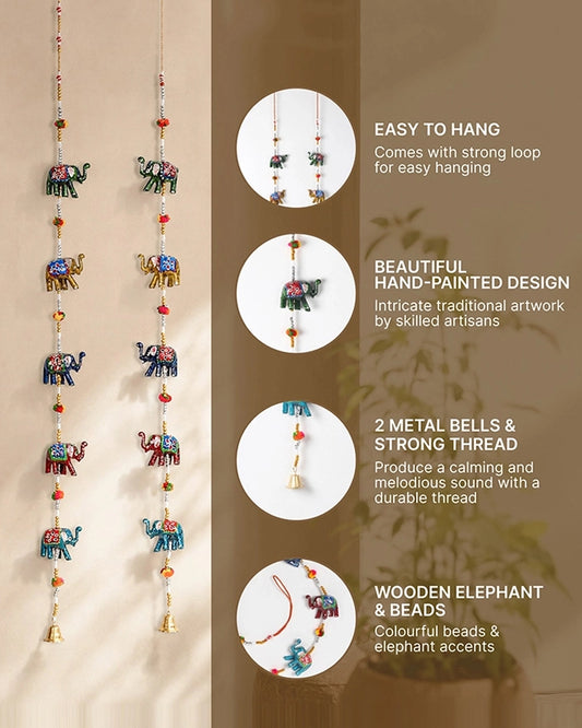 Multicolor Handcrafted Wind Chime for Room Decoration