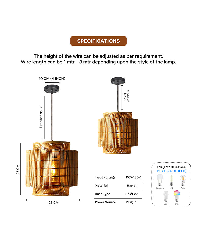 Stylish Hanging Lamp for Room Lighting and Cozy Ambience