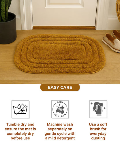 Premium Cotton Door Mat with Anti Skid Backing for Bathroom and Doorway Use