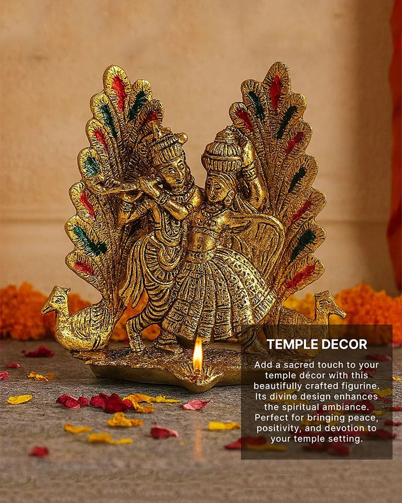 Radha Krishna Statue for Home and Pooja Room, Decorative God Idol Figurine