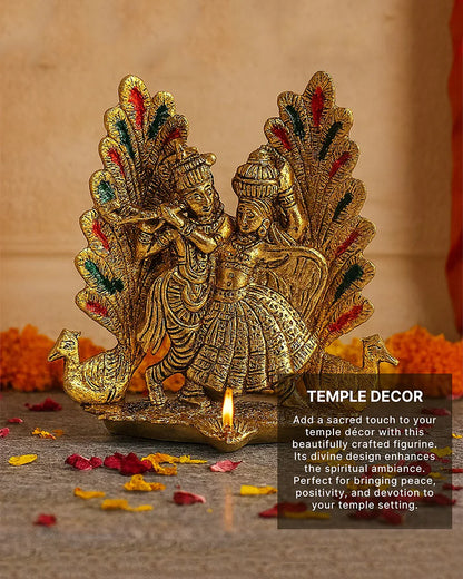 Radha Krishna Statue for Home and Pooja Room, Decorative God Idol Figurine