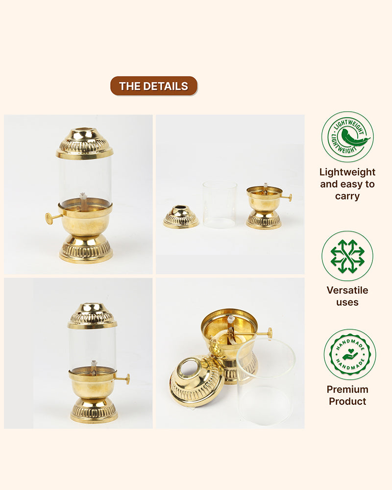 Premium Brass Akhand Diya for Pooja and Festive Worship